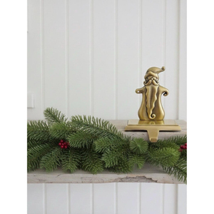 Classic Silver Christmas <b>Stocking</b> <b>Holders</b> Hangers Santa Claus Design For Mantel Metal Hooks Design Decoration Ornaments Supplies - Product Image 3