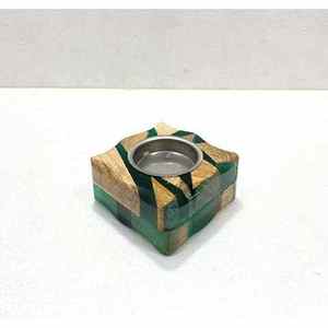 เตาเผากำยานพกพาคุณภาพสูง ทำด้วยไม้และเรซิ่น ใช้สำหรับอโรมาเธอราพี จากอินเดีย - Product Image 5