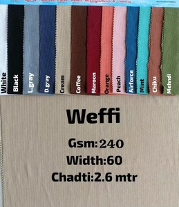 ผ้าถักแบบยืดหยุ่น Custom Weffi 240 GSM ขนาด 60 นิ้ว สำหรับชุดกีฬาและเสื้อผ้า - Product Image 2