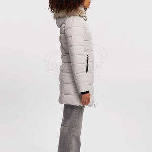 Calidad superior al por mayor Mujeres Parka Chaqueta Logotipo personalizado Precio barato Mujeres Parka Chaqueta - Product Image 4