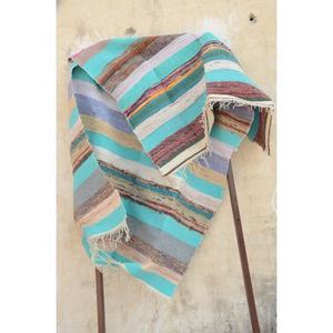 Chindi-alfombra Rectangular ligera hecha a mano, tapete bohemio, colorida, de algodón, para decoración del hogar, Multicolor - Product Image 6