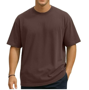 T-shirt homme oversize moderne streetwear, coupe ample et décontractée, en coton, col rond, tissu respirant, pour un usage quotidien décontracté, mode estivale. - Product Image 1