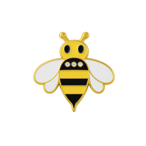 Marqueurs de balle de golf amusants en métal émaillé, forme abeille personnalisée, portables et étanches, 25 mm – Cadeaux pour club d'enfants - Product Image 1