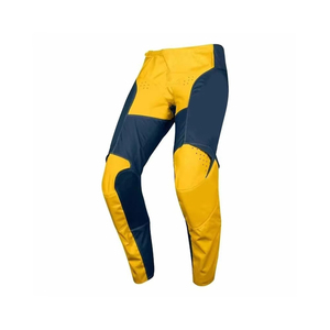 Pantalon de moto pour homme, jaune marine, à blocs de couleur, séchage rapide, toutes saisons, vêtements de course - Product Image 4