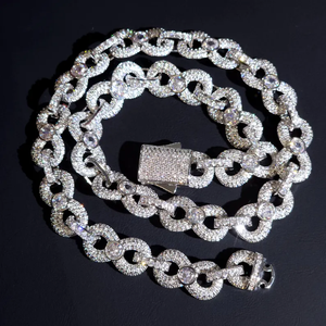 Moissanite <b>Iced</b> <b>Out</b> Cuban Link Bracelet Luxury Hip Hop <b>Chain</b> Statement Jewelry Streetwear Gift For Men Women - Product Image 2