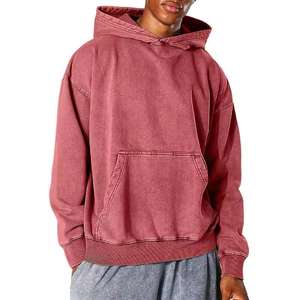 Nouvelle Arrivée Promotionnelle : Sweats à Capuche Streetwear Brodés Effet Délavé pour Hommes, Respirants, 100% Coton, Coupe Oversize 2026 - Product Image 6