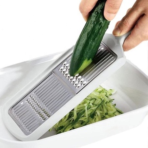 Trancheuse à légumes double face en titane durable, robuste et utile pour la préparation de légumes ATS-740 trancheuse double face en titane - Product Image 3