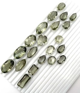 Améthyste verte naturelle, coupes mélangées, facettées, pierres précieuses en vrac, plusieurs tailles pour la fabrication de bijoux, fournisseur en gros d'améthyste verte - Product Image 1