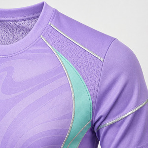 Conjunto de camiseta y pantalones cortos de fútbol sala personalizados sin marca para hombre, uniforme de entrenamiento de fútbol sublimado en color lavanda y menta - Product Image 5