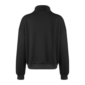 Best-Selling Custom Turtleneck Zipper-Up Regular <b>Sweatshirt</b> <b>Women</b> Pakistan's Streetwear Style Winter Printed Front Quick Dry - Product Image 2