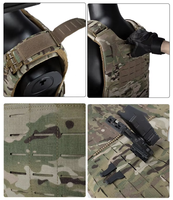 Gilet tactique léger 900D à libération rapide avec système Molle, gilet réglable pour la chasse et le camping