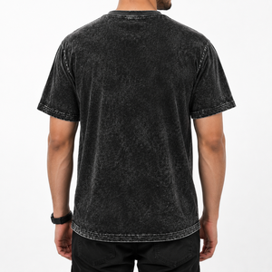 Plus Size 230GSM Heavyweight Washed Cotton <b>Skull</b> Graphic <b>T</b> <b>Shirt</b> Vintage Streetwear Oversized Custom Printed Tee for Men - Product Image 3