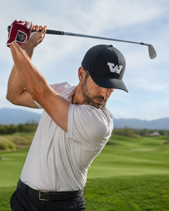 Gant de golf rouge et blanc en cuir microfibre respirant antidérapant avec fermeture auto-agrippante unisexe pour droitier - Product Image 6