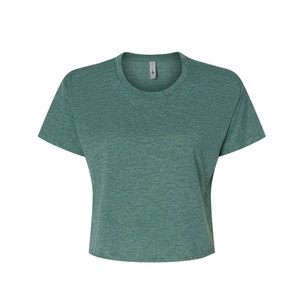 Women's Crop Top Short Sleeve O-Neck Solid Color Casual T-Shirt Breathable Jersey Fabric <b>Spring</b> Summer Wear - Product Image 1