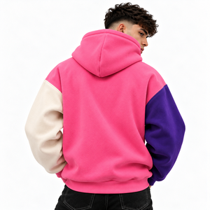 Sudadera con Capucha y Cubre Rostro para Hombre al por Mayor, Forro Polar Suave, Capucha Extendida, Mangas Dobles, Bolsillo Delantero, Moda B2B USA - Product Image 2