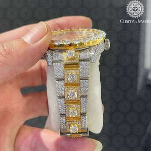 Charm_Jewells Luxury Stainless Steel <b>Watch</b> Round Case 40mm Analog Quartz Sapphire Crystal Luminous Women Fashion - Product Image 4