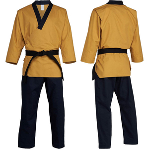 Uniforme de Taekwondo Dobok Profesional para Entrenamiento y Sparring, Ligero, Suave, Ecológico, Duradero, de Poliéster Antideslizante, WTF - Product Image 1