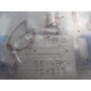Nufro swagelok SS-4BK-1C-319สูบลมปิดผนึกวาล์ว-เชื่อถือได้ทั่วโลกมรดกอุปกรณ์เซมิคอนดักเตอร์และชิ้นส่วนที่ - Product Image 1