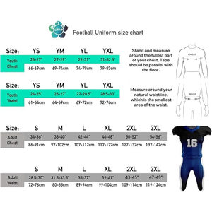 Ensemble d'uniformes de football américain personnalisés de niveau premium, tailles jeunes et adultes, sublimation, broderie, twill, uniformes de jeu - Product Image 5