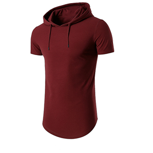<b>Short</b> <b>Sleeve</b> <b>Hoodies</b> OEM ODM Custom Apparel Manufacturer Lightweight Cotton Hooded Sweatshirt Bulk Supply Private Label - Product Image 1