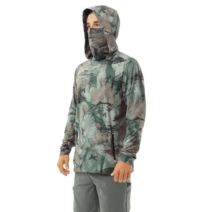 Camiseta de Pesca con Capucha y Manga Larga de Camuflaje para Hombre, INDEX SPORTSWEAR, con Máscara Facial, Protección Solar UPF 50, Anti-UV - Product Image 2