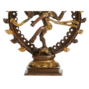 Escultura de latón de 6 pulgadas hecha a mano Nataraja Idol hecha en India - Product Image 3