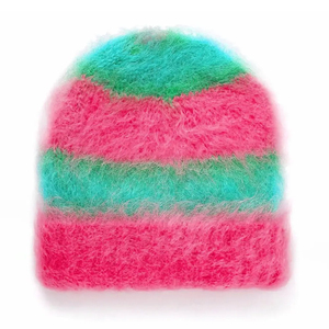 Mohair Winter <b>Hat</b> Mohair Skull <b>Cap</b> Mohair Cuffed Beanie Mohair Fisherman Beanie Mohair Watch <b>Cap</b> Mohair Wool Beanie Soft - Product Image 3