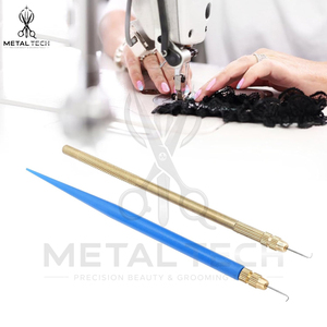 Juego de Agujas de Ventilación Profesionales con Mango Metálico, Agujas de Acero para Extensión de Micro Anillos, Herramienta para la Elaboración de Pelucas Lace Front - Product Image 4