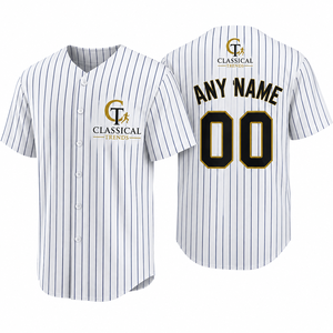 Custom Baseball Jersey White V-Neck Short Sleeve Sublimated Print Breathable Polyester Unisex Adult All Seasons - Product Image 3