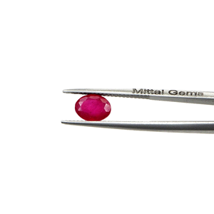 Rubis naturels de Bangkok, ovales calibrés 6x8mm, pierres précieuses naturelles en vrac pour la fabrication de bijoux, prêtes à l'emploi - Product Image 2