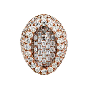 Luxury Iced <b>Emerald</b> Cut 20ct VVS Moissanite Prong Set Classic Hiphop Wedding Engagement Rose Gold Plated 925 <b>Silver</b> Custom <b>Ring</b> - Product Image 1