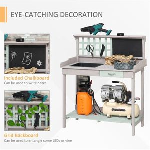 Banco da Lavoro da Giardino con Ripiani Aperti: Soluzione Pratica per Ripostiglio e Stoccaggio - Product Image 4