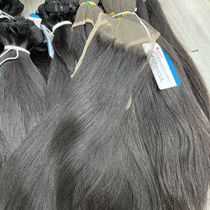 Produit phare : Extensions de cheveux vierges vietnamiens 100% naturels, qualité supérieure, couleur noire, sans nœuds, cheveux humains bruts soyeux - Product Image 6