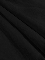 Robe mini noire à épaules dénudées et découpes pour femme, à manches longues, avec buste froncé et jupe évasée, idéale pour les soirées, vente en gros et personnalisation