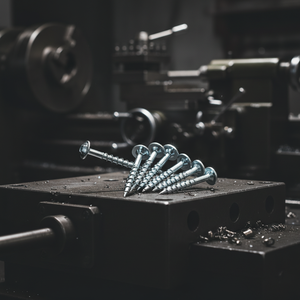 Vis à bois PDC à tête fraisée métrique/pouce, autotaraudeuse, à empreinte Phillips/Pozi, en acier au carbone/inoxydable nickelé/zingué, filetage grossier - Product Image 1