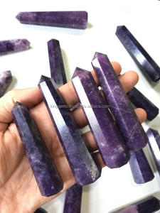 Lepidolite Naturelle Géante Sculptée de Qualité Supérieure Style Feng Shui Pierre Énergétique de Guérison Reiki Décoration d'Intérieur Faite à la Main - Product Image 2
