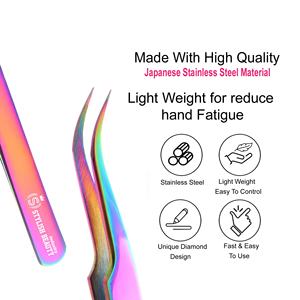 Pinzas Profesionales para Extensión de Pestañas al por Mayor, Pinzas de Acero Inoxidable para Volumen de Pestañas para Uso en Salón, Proveedor de Logotipo Personalizado OEM - Product Image 4