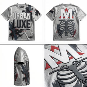 Camiseta Urbana Moderna Metálica de Moda, Camisa Casual de Lujo para Hombre, Talla Grande, Diseño Europeo y Estadounidense, MALUZA INDUSTRIES - Product Image 6