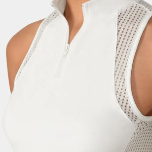 Falda de Tenis Transpirable con Protección UV y Talla Grande, Vestido de Tenis Blanco sin Mangas Personalizado para Mujer, Conjunto Deportivo de 2 Piezas - Product Image 3