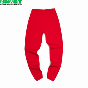 Pantalon de jogging oversize en coton épais pour homme, coupe carrée, bas ouvert, en molleton doux uni, pour l'extérieur, à superposer - Product Image 5