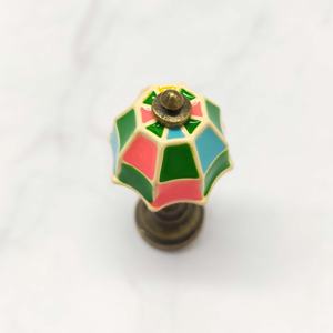 Accesorios para Casa de Muñecas en Miniatura 1:12, Lámpara de Mesa de Metal Pintada para Decoración - Product Image 2