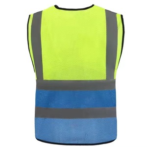 Chaleco de Seguridad de Alta Visibilidad al por Mayor, 100% Poliéster, Tejido de Punto, para Construcción, Trabajo en Carreteras - Product Image 5
