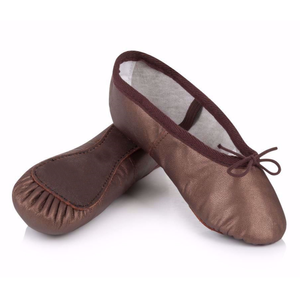 Zapatillas de Ballet y Gimnasia Profesionales para Niñas, de Cuero Genuino Suave, Media Cobertura - Product Image 4