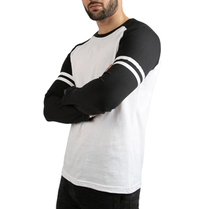 Camisetas de Manga Larga para Hombre, Elegantes y a la Moda, Material de Poliéster/Algodón, Transpirables y de Secado Rápido, Camisetas Casuales - Product Image 1