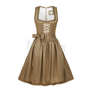 Elegante Vestido Dirndl Bávaro para el Oktoberfest, Traje Folclórico Alemán Clásico para Mujer - Product Image 4