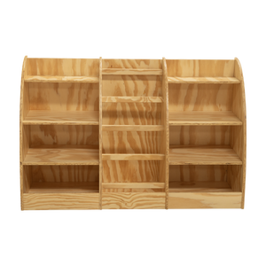 Étagère bibliothèque en bois moderne, 9 étagères, unité de rangement modulaire pour la maison, chambre d'enfant, design scandinave, autoportante - Product Image 6