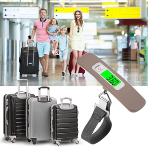 Digitale 50kg 10g portatile bilancia per bagagli elettronica multifunzionale valigia da viaggio sospesa bilancia intelligente con retroilluminazione