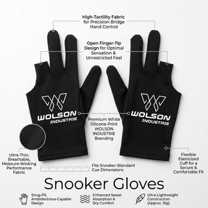 Guantes Profesionales de Snooker Transpirables para un Control Suave del Taco, Accesorio Deportivo de Billar para Entrenamiento Diario - Product Image 4