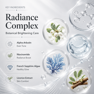 Masque en tissu éclaircissant OEM sous marque privée avec Alpha Arbutine, Niacinamide et extrait d'algues saphir de France – Fabrication personnalisée de masques faciaux - Product Image 3