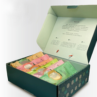 Prix direct usine matériaux recyclés carré Snack alimentaire emballage boîte de papier avec impression offset Logo personnalisé étiquette et poignée